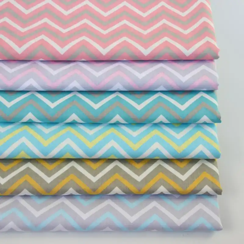 Detail Feedback Questions About 160cm 50cm Cotton Cloth Gray Pink 160cm 50cm Cotton Cloth Gray Pink Aqua Brown Blue Slim Chevron Fabric For Diy Crib