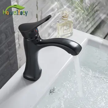 

Brushed Nickel or ORB Basin Faucet Mouse Tail Type Single Hole Single Handle Deck Mount Crane