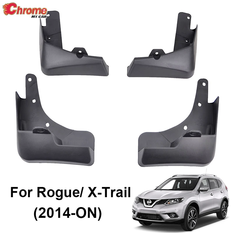 

For Nissan Rogue X-Trail T32 2014 2015 2016 2017 Set Front Rear Mud Flap Mudflaps Splash Mudguards Guard Fender Car Accessories