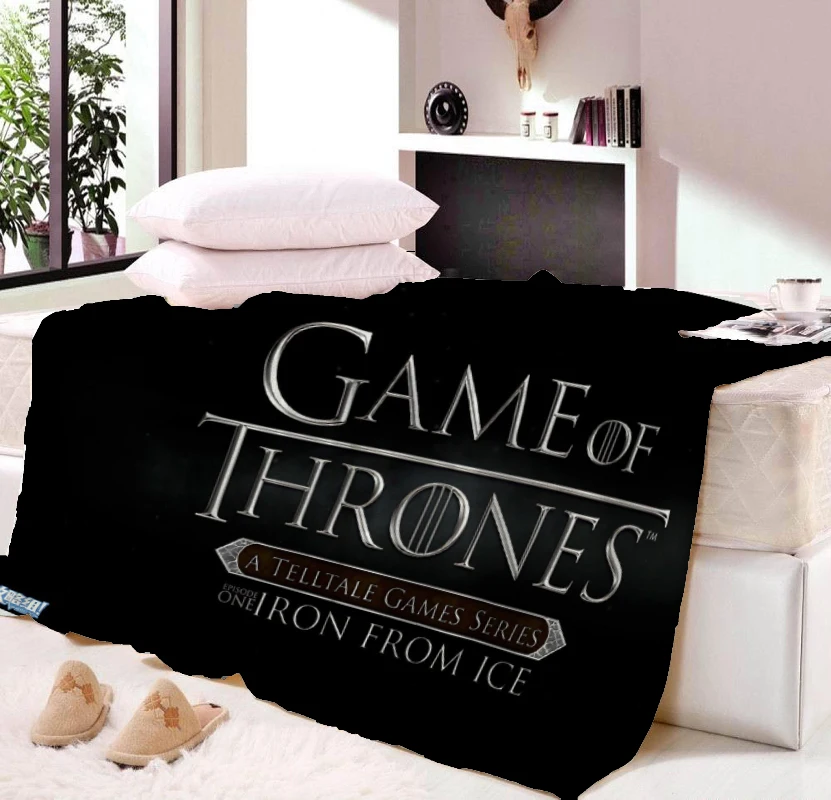 Одеяло «Игра престолов» с принтом «сделай сам», Фланелевое зимнее одеяло для путешествий