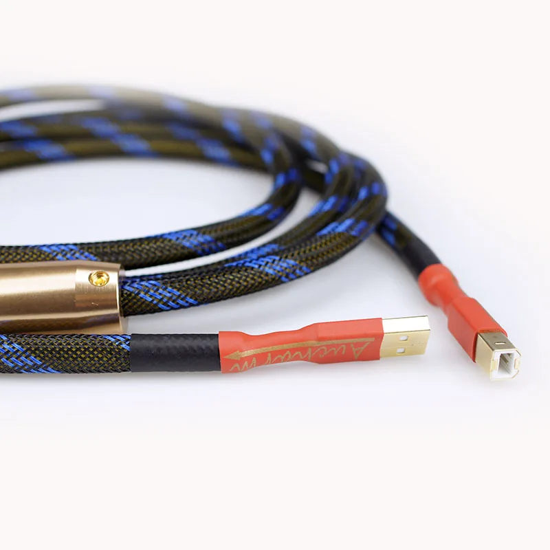 HIFI аудио специальный медный посеребренный USB кабель звуковая карта DAC декодер