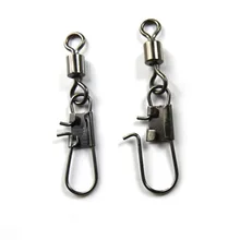 200 шт. роликовых вертлюгов с замковое соединение рыболовные Вертлюги карабин рыболовные снасти рыболовные принадлежности PESCA size4/для детей от 0 до 12