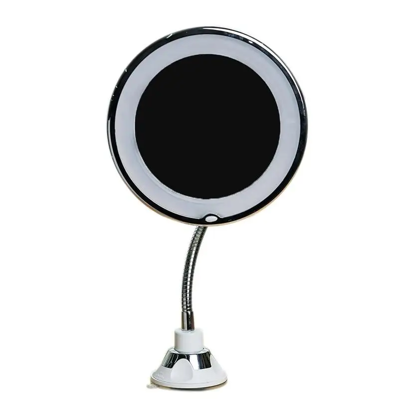 

360 Rotation Flexible Gooseneck Adjustable Makeup Light 10x&5x Magnifying LED Lighted Desktop Mirror Headlights Shaving Mirror