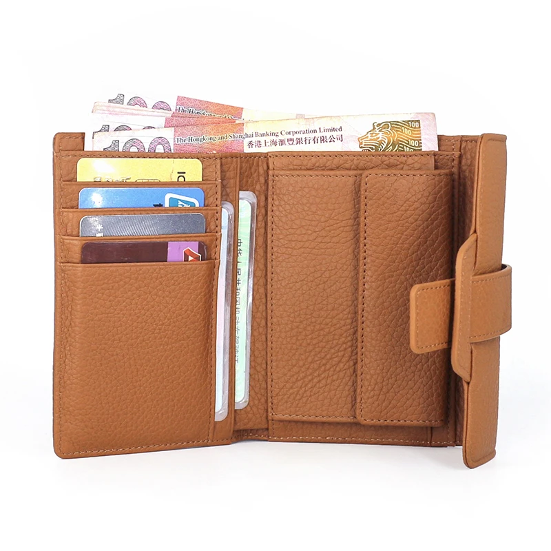 

Women Purses cow genuine leather luxury Girls Credit Card Wallet Female change purse Coin Pocket Money Bag portefeuille femme