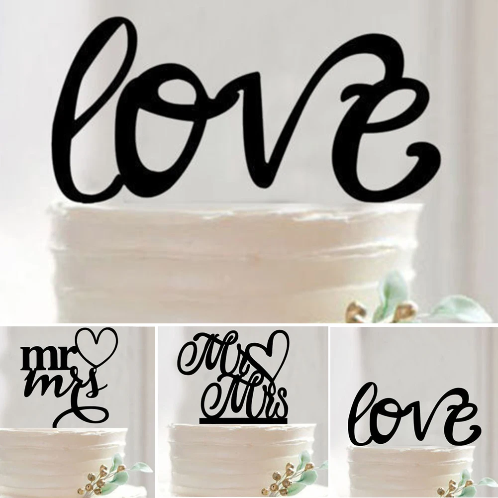 Акриловый Топпер для торта деревенские названия украшение свадебного