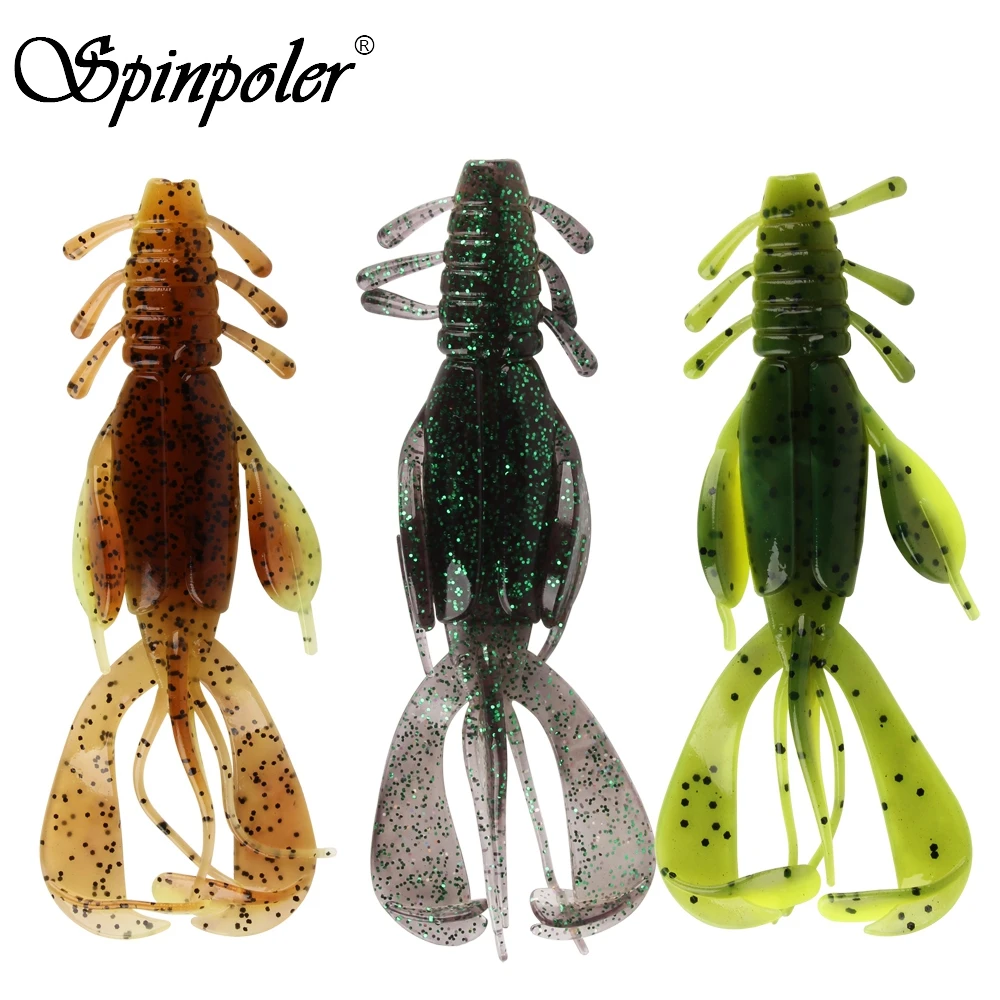 Soft Plastics Baits, Lures & Flies 8 PACK 3 Soft Plastic Crawfish
