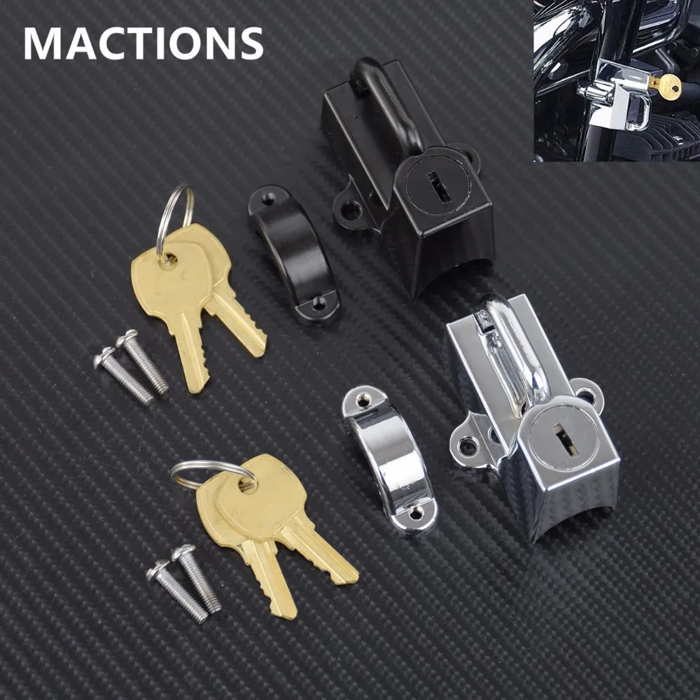 Motorcycle-Universal-7-8-22mm-Handlebar-Mount-Helmet-Lock-With-2-Keys