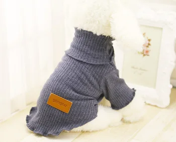 

2017 new dogs cats sweaters clothes doggy spring autumn knitted wear costume puppy vest clothing pet dog cat suit 1pcs XS-XXL