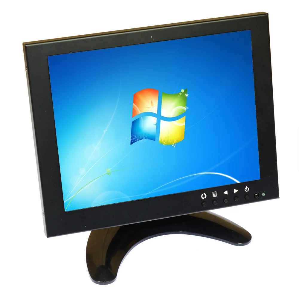 

8" inch Screen LCD Color Monitor HD HDMI VGA BNC AV Display Color Screen Remote Control for PC CCTV Computer Game Security 4:3