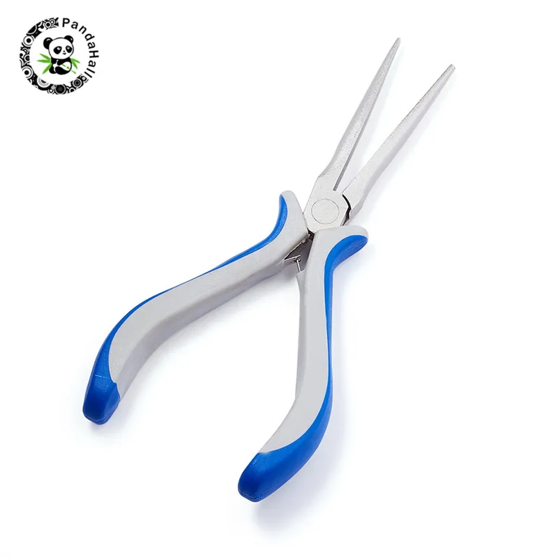 

1pc Ferronickel Carbon-Hardened Steel Jewelry Long Chain Nose Pliers(Needle Nose Pliers) 6x15.5cm
