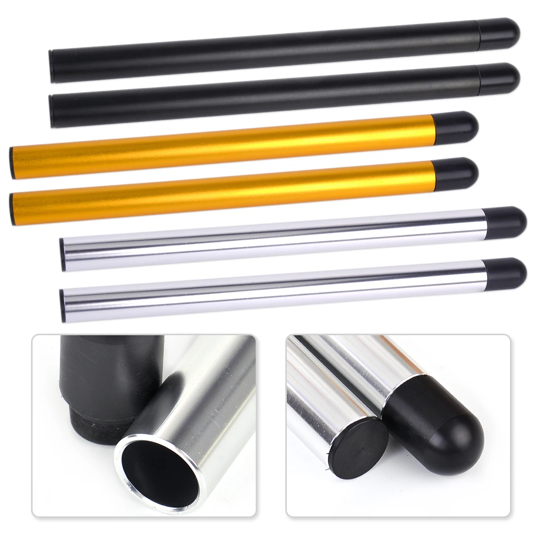 DWCX 2Pcs Motorcycle Handlebars Clip on 7/8" Fork Tube 22mm Handle Bars