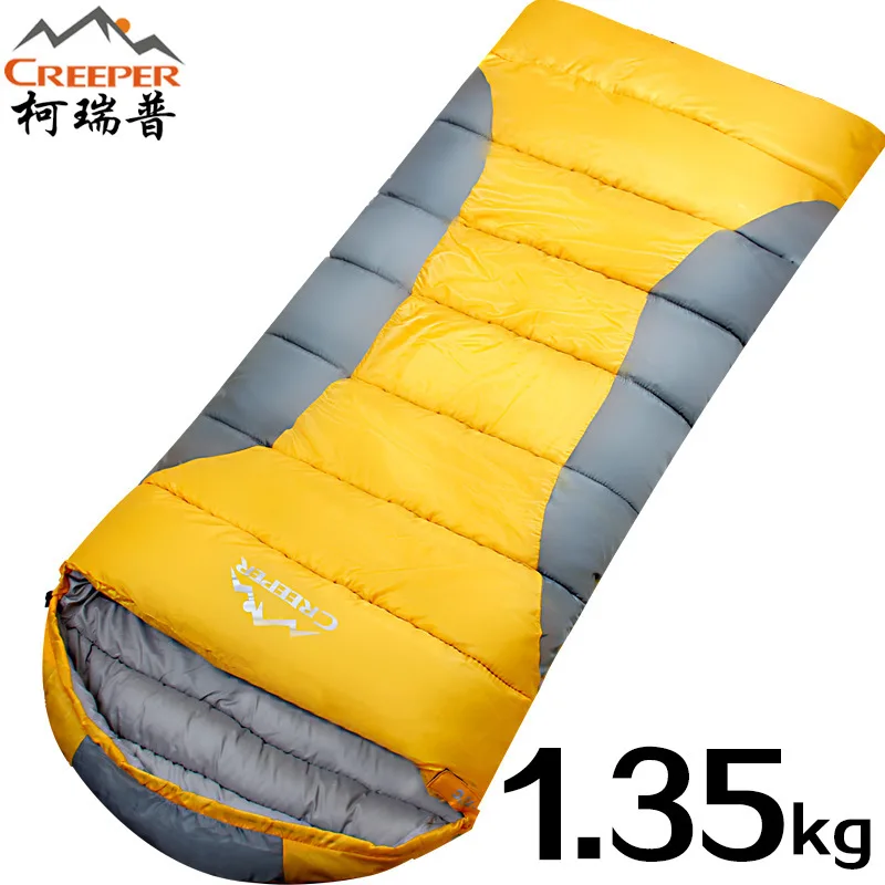 

Creeper Outdoor Adult Ultra Light Thicken Autumn and Winter Envelope Sleeping Bag Camping Lunch Break Cotton Sleeping Bag