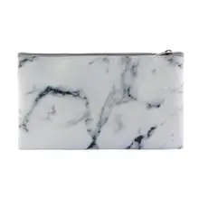 PU Leather Zipper Marbling Makeup Brush Storage Bag Cosmetic Handbag Beauty Tool Pouch Make up Brushes Holder chileelove tassels marble pattern pu leather cosmetic bag makeup brushes kit bag handbag fashion zipper bag high capacity