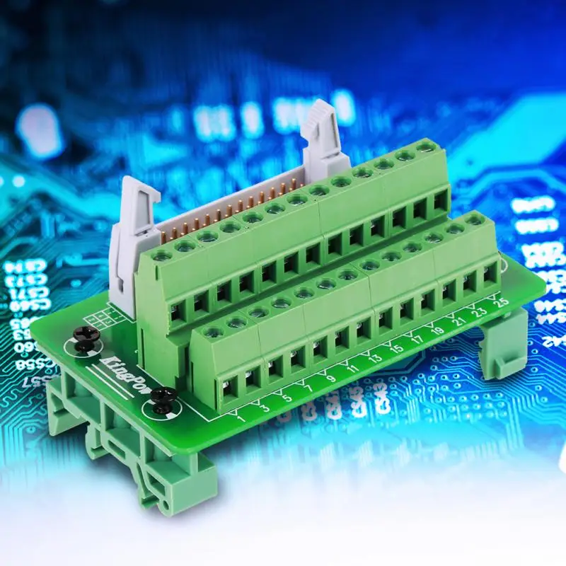 Клеммы коммутационная плата IDC26P din рейка 26Pin 5 мм интерфейсный модуль клеммные