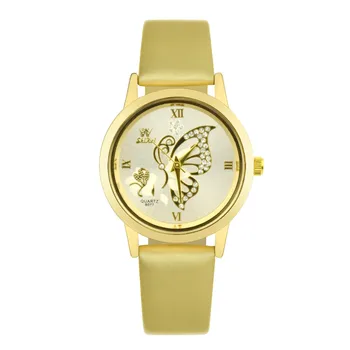 

Lady Woman Butterfly Quartz Wrist Watches Ladies Dress Watches Montre Femme Luxuy Crystal Girls Bracelets Wristwatch Clock N50