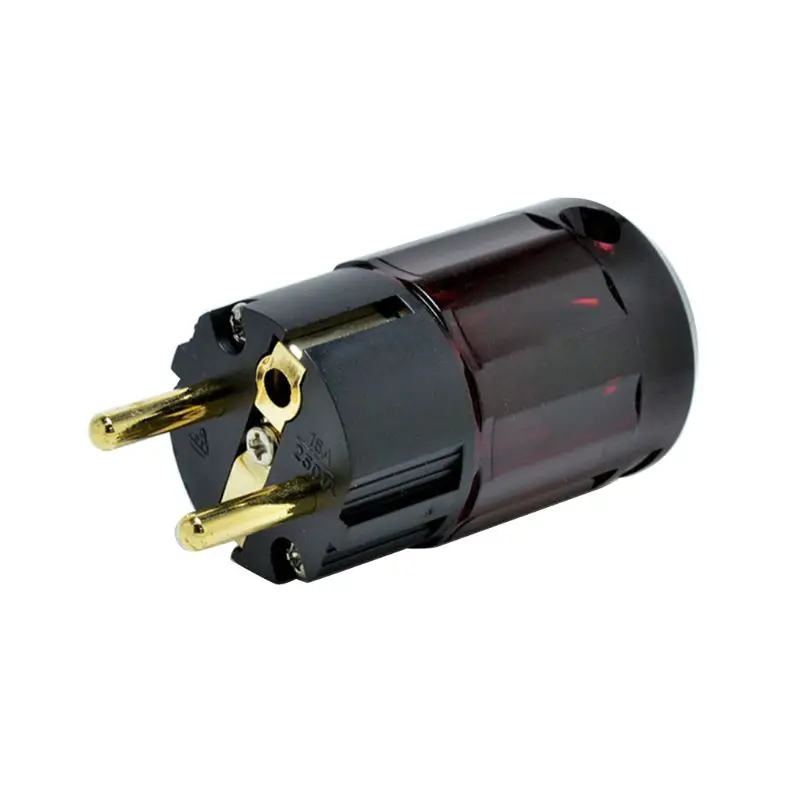 1 комплект P-079 и C-079 позолоченный ЕС разъем питания аудио разъем HiFi латунь Ac шнур питания Вилки для динамика