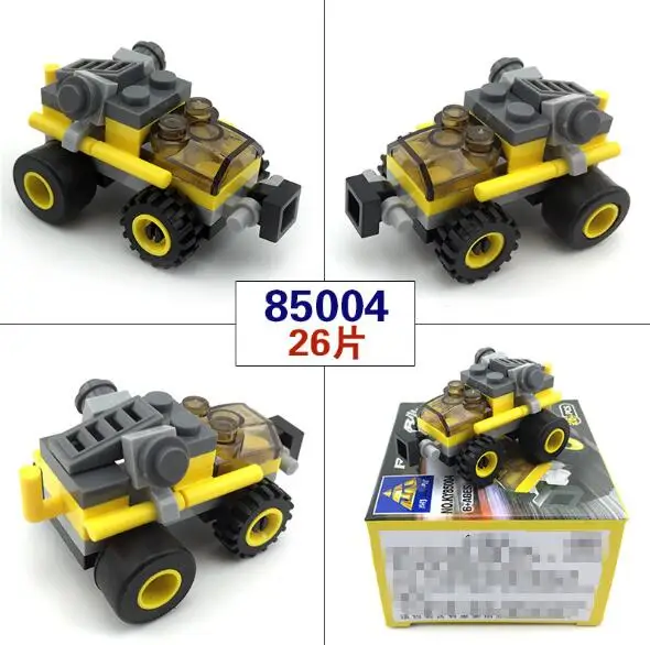 14 Style Mini Educational Building Blocks Toys DIY Bricks Assembled Compatible Car YH1262