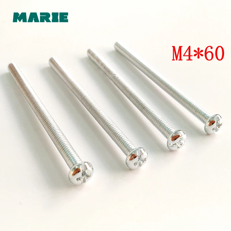 M4/M5 Round Head Fit Hinges Countersunk iron Self-Tapping Screws Bolt Fastener Flat Wood Hardware Tool 20mm 40mm 60mm