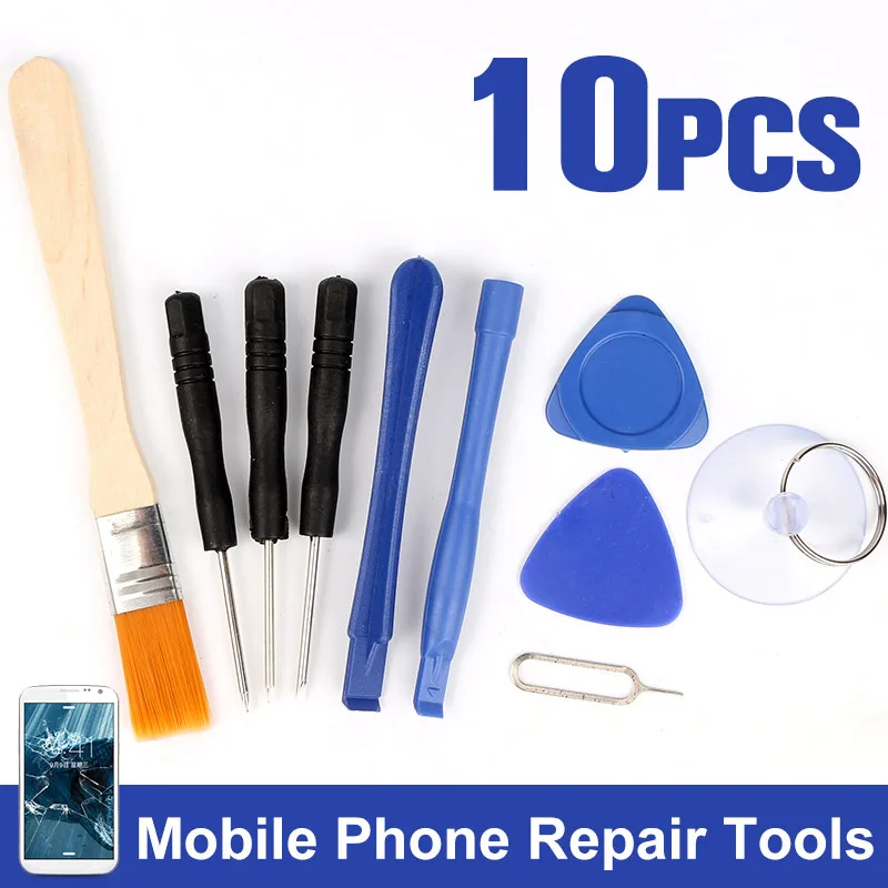 9 In 1 Cell Phones Opening Pry Mobile Phone Repair Tool Kit Screwdriver Set For Iphone Samsung Accessory Bundles Herramientas