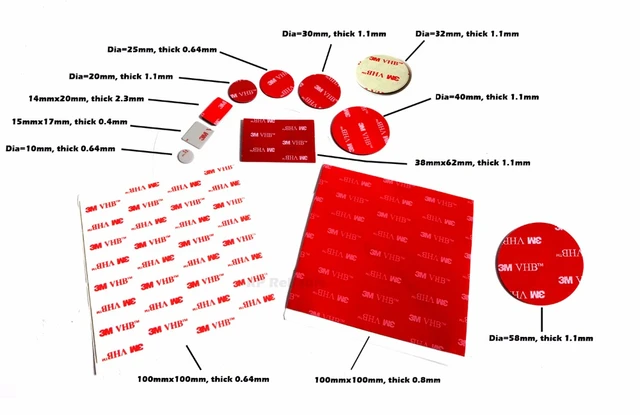 3M VHB Double Sided Sticky Pads