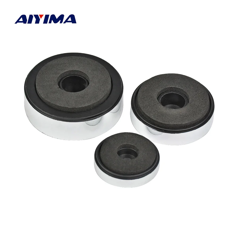 

AIYIMA 12Pcs Silver Amplifier Pad Foot Shock Absorption Damping Shackles For Audio Speakers Amplifier Machine Feet Chassis Shock
