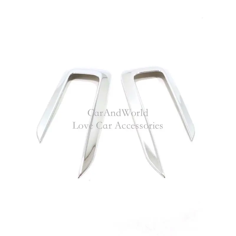 

For Volvo XC40 2018 2019 Front Fog Light Frame Head Lamp Panel Trims ABS Chrome Decoration Car Styling Molding Accessories