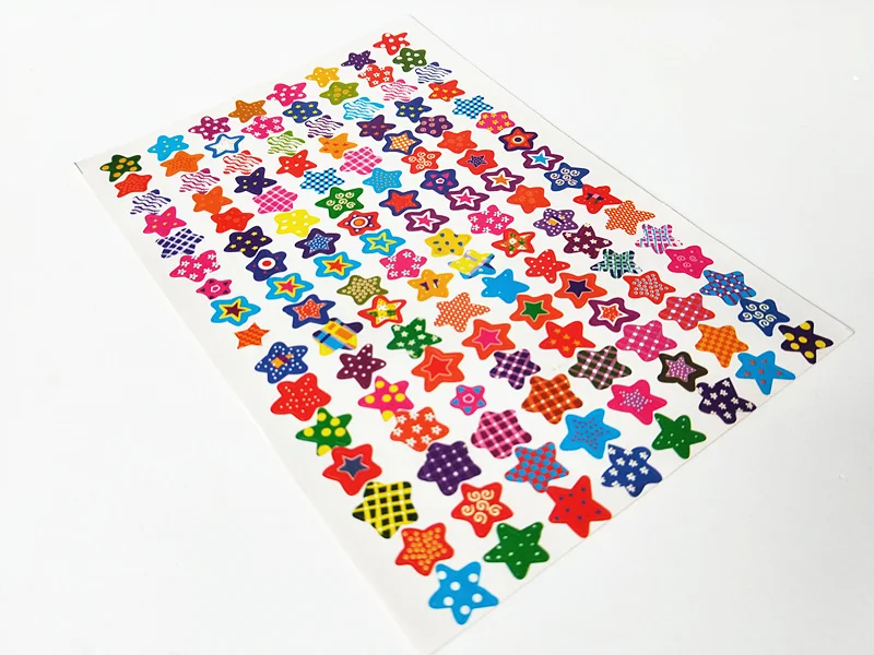 Happyxuan 20sheets/pack Stickers Stars for Scrapbook Paper Rewards Teacher Kindergarten Student Praise Encourage Kid Toy 