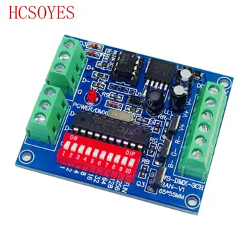 

1pcs 3CH DMX512 led decoder,Constant voltage common anode 3ch RGB controller for led strip light