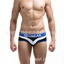 Модные Цветные подходящие новые мужские треугольные трусы удобные мужские трусы costumi da bagno