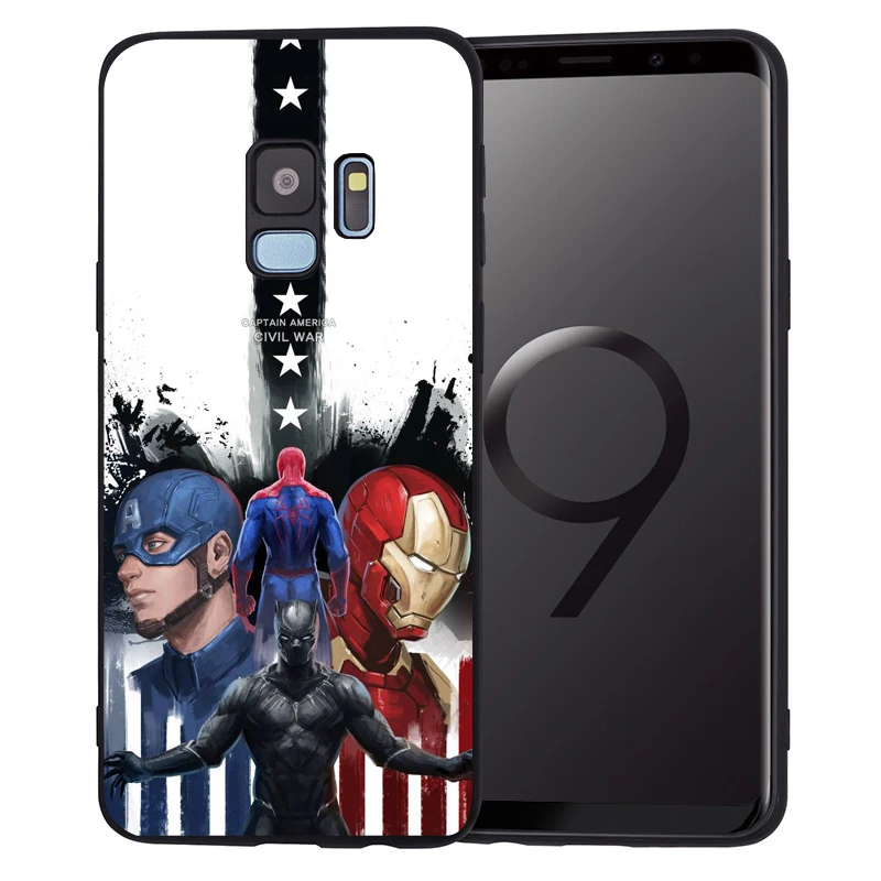 Мягкий чехол Marvel для samsung Galaxy Note 9 8 S9 S8 S10 Plus S7 Edge S10 Lite Venom Deadpool Человек-паук защитная задняя крышка - Цвет: 07