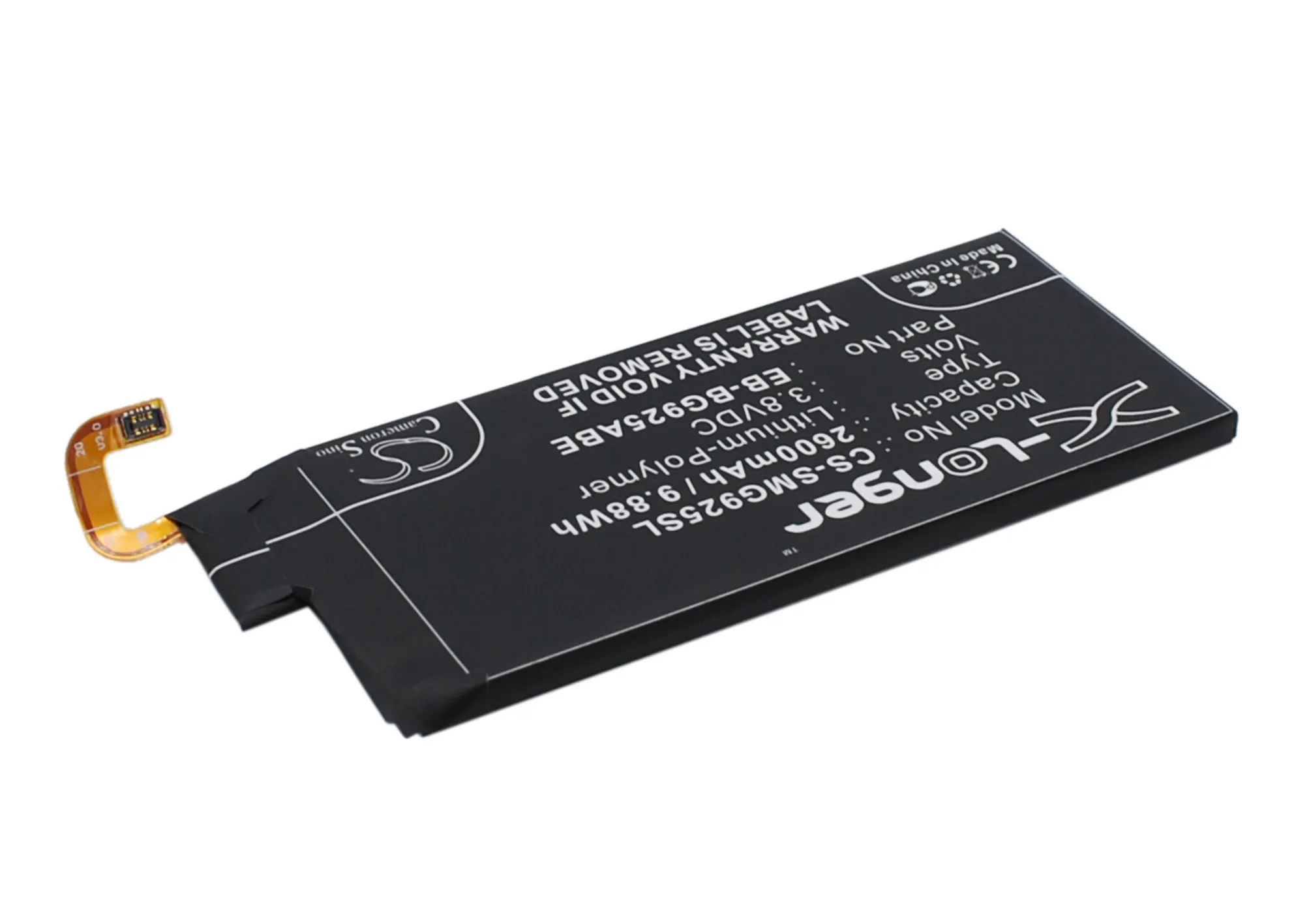 Аккумулятор Cameron Sino на 2600 мАч для Samsung Galaxy S6 Edge G925 G9250 G925A G925F G925I G925J|Аккумуляторы