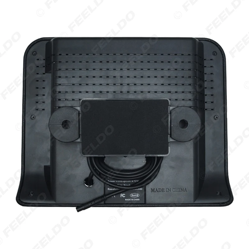 FEELDO 9 дюймов(16:9) подголовник автомобиля мониторы цифровой ЖК AV " HD монитор дистанционное управление черный, бежевый, серый# AM3857