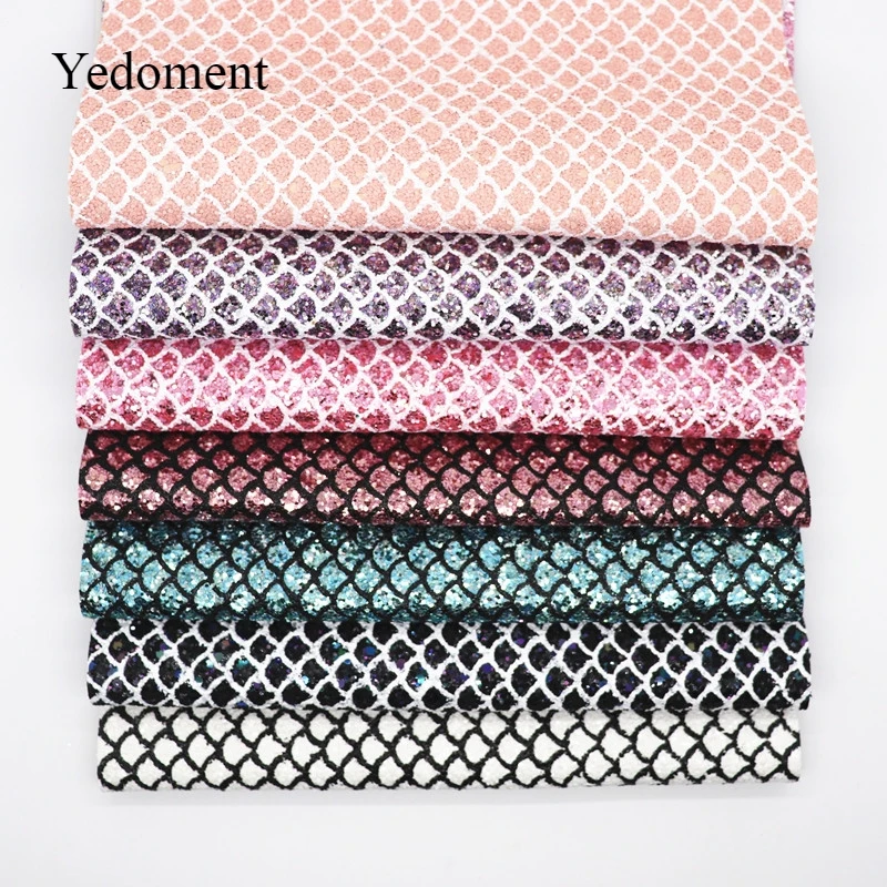 

20CM*34CM Glitter Fabric Shiny Faux Leather Sheets For Bows Handmade Decoration Crafts Materials Bag Shoes Accessories S18024