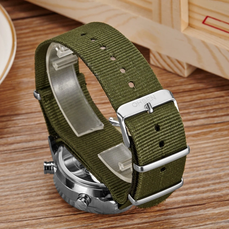 OHSEN Men Sports Watches Waterproof Fashion Casual Quartz Watch Digital & Analog Military Multifunc