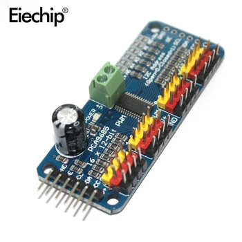 

For arduino 16 Channel 12-bit PWM/Servo Driver I2C interface PCA9685 Module For Raspberry pi shield 16 Way PWM Module Servo