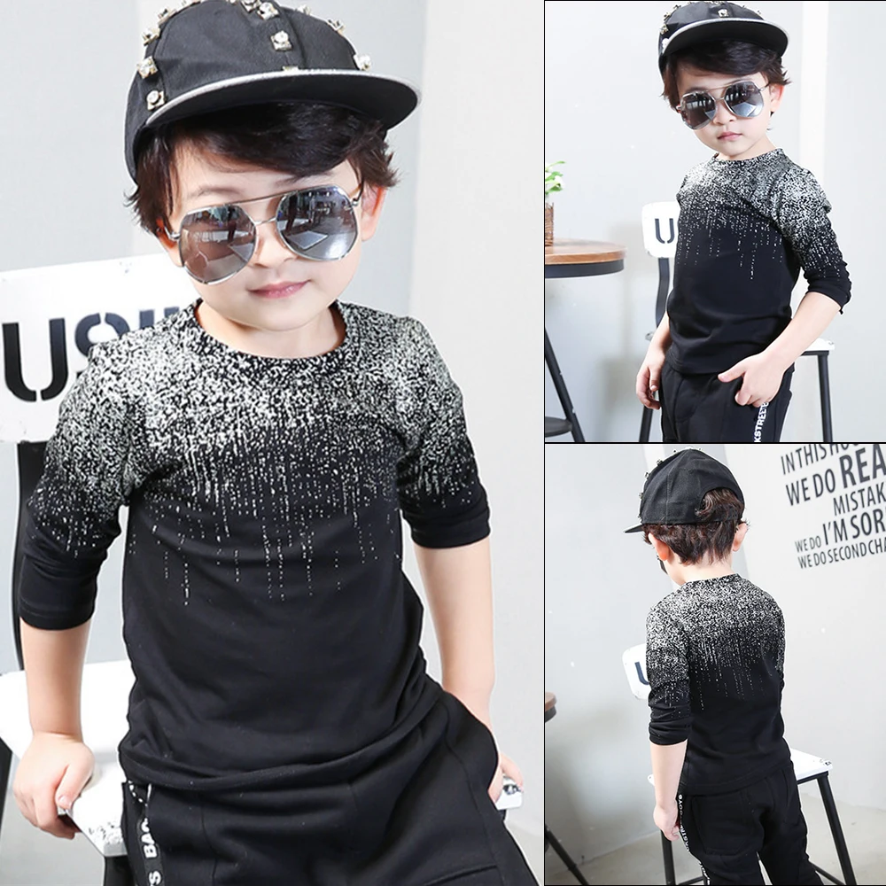 

Striped T-shirt 2018 Brand Fall Autumn Cotton Children Winter Kids Long Sleeve T Shirts Cool Boys Baby Sweatshirt Tees Tops