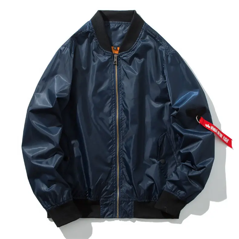 5XL Mens Jacket Spring Autumn Bomber Jacket Coat Male Classic City Pilot Air Jacket Stand Collar Fashion Style 2019 Brand MuLS 05