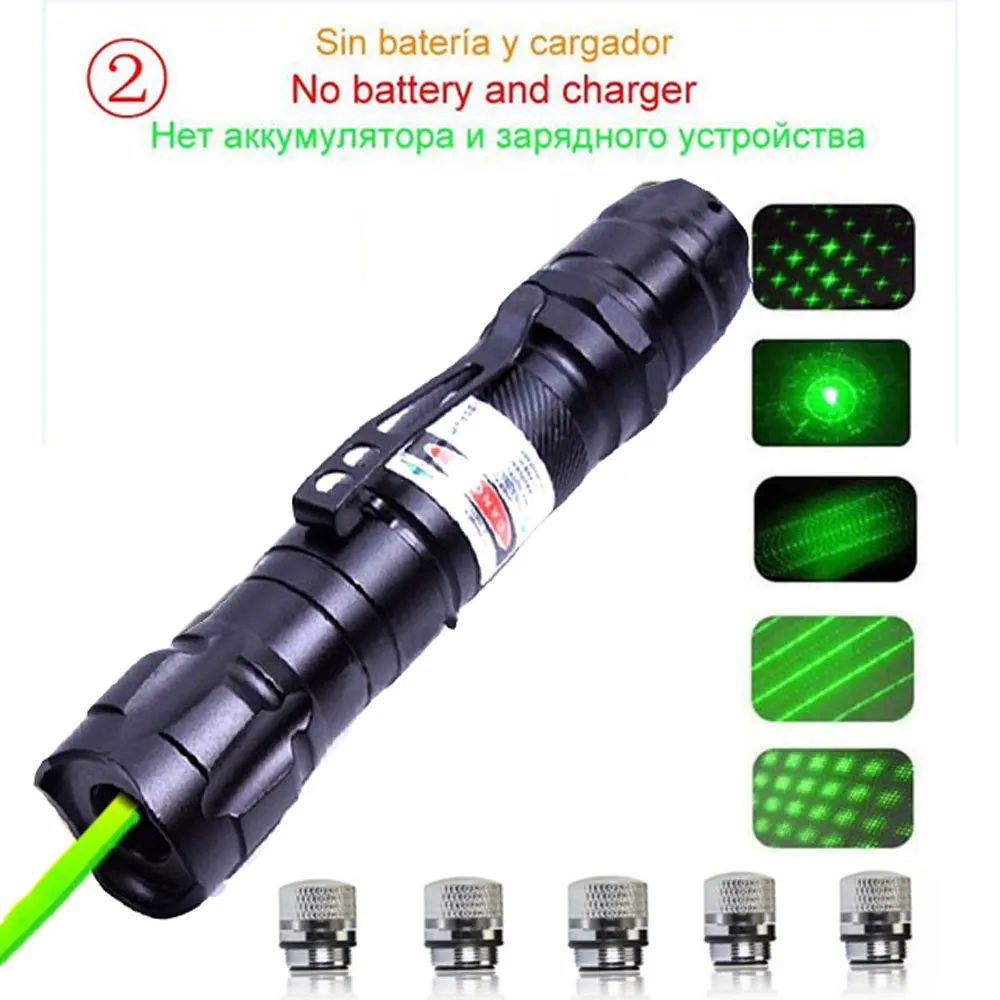 Лазерная ручка 532нм 5 мВт зеленый лазер 303 Верде ручка лазер указка сжигание ведущий дистанционная Лазерная охотничий лазерный Диаметр - Цвет: Черный