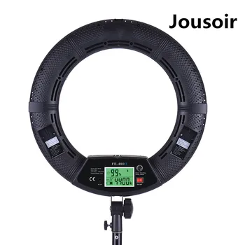 

FE-480II Bi-color Photo Studio Ring Light LED Video Light Lamp RC LCD Photographic Lighting 96W 5500K 480LED Lights CD50