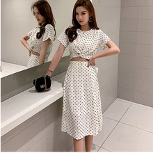 polka dot skirt and top