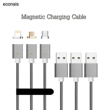 CANDYEIC Магнитная провод для iPhone с разъёмом Lightning, быстрая зарядка для iPhone XR XS Max X 8 плюс 7 Plus SE 5 5S 6 6s плюс Магнитный кабель