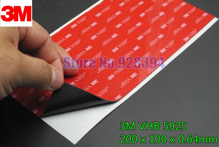 50pcs lot 3m vhb 5925 heavy duty double sided adhesive acrylic foam 3m vhb sheet