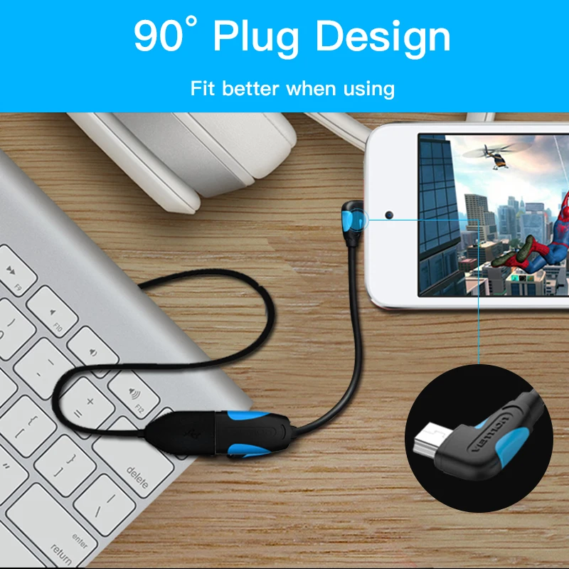 Vention Micro USB OTG кабель адаптер для Xiaomi Redmi Note Micro USB разъем для samsung S6 планшет Android USB 2,0 OTG адаптер