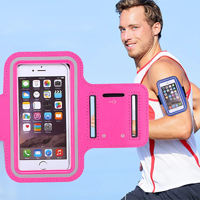

BLACK Waterproof Gym Sports Running Armband For iphone XR X SE 6 6s 7 7s 8 plus Arm Band Phone Bag Case for 4.7 5.5 6.3inch
