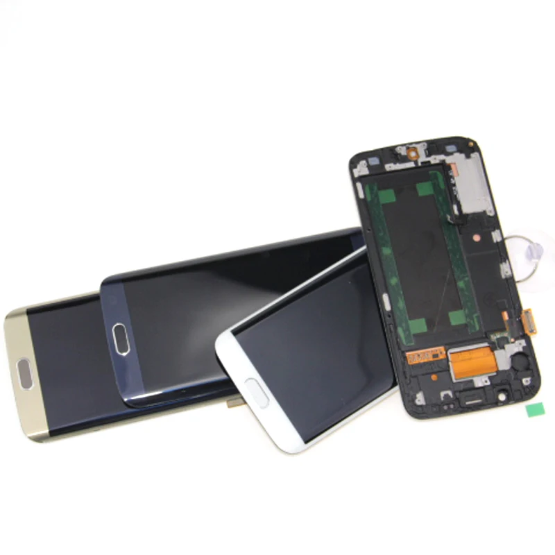 Для samsung Galaxy S6 Edge G925 G925F SM-G925F ЖК-дисплей кодирующий преобразователь сенсорного экрана в сборе Замена для samsung S6 Edge lcd