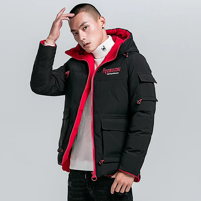 

High Quality Men's Winter Warm Jacket Thick Snow Parka Overcoat Male Hooded Padded Duck Down Jackets and Coats Casual Outerwear