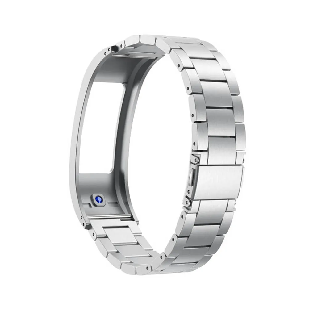 Браслет из нержавеющей стали, ремешок для Garmin Vivofit 2/Vivofit JFlyer - Цвет: Серебристый