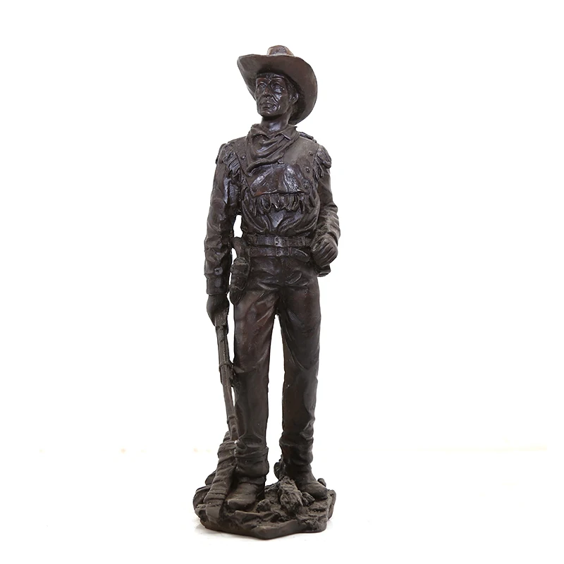 Modern design bronze hunter with gun statue sculpture for sale