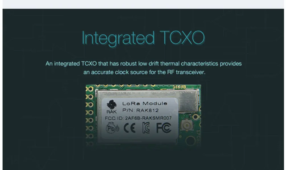 RAK812 низкая Мощность LoRaWAN модуль Комплексная TCXO Uart Беспроводной сетевой модуль 433/470 мГц LWPA IOT Plarform SX1276 NaNO100 q145