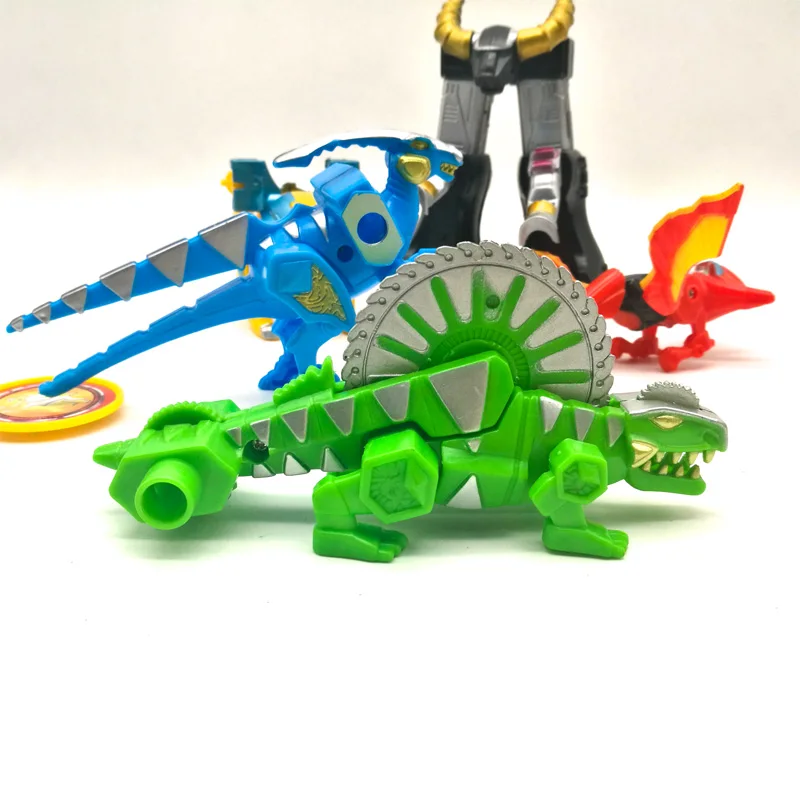 5 in 1 Assembled Dinozords Transformation Dinosaur Ranger Megazord Robot Action Figures Children Toys Gifts Megazords